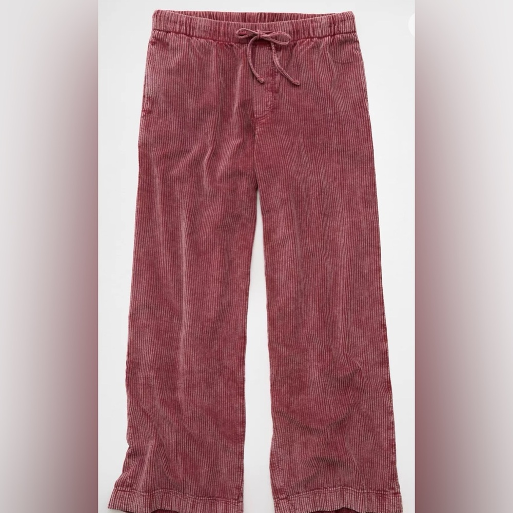 American Eagle Stretch Corduroy Low-Rise Baggy Wide-Leg Pant ✨ - Picture 2 of 11